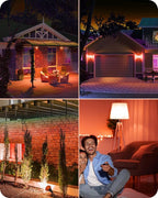 EDISHINE PAR38 Orange LED Flood Light Bulbs Outdoor, Dimmable LED Light Bulb - Image 6