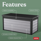 Keter Denali 150 Gallon Resin Large Deck Box - Image 3