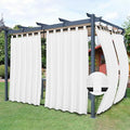 Easy-Going Outdoor Patio Curtains Detachable Tab Top Windproof Weatherproof by Easy-Going