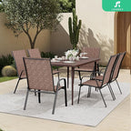 JEAREY Patio Dining Table, Outdoor Dining Table All-Weather - Image 5