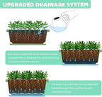 Window Box Planter, 12 Pack Plastic Vegetable Flower Planters Boxes 17 Inches - Image 3