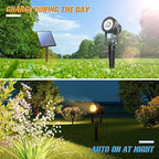 APONUO Solar Spot Lights Outdoor 4-in-1 Solar Landscape Lights Dusk to Dawn - Image 5