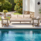Outdoor Patio Furniture Set, Metal Patio Conversation Set by COMLAXFIELD
