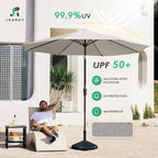 JEAREY 9FT Outdoor Patio Umbrella Outdoor Table Umbrella - Image 3