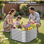 4 Pack 2x2FT Corrugated Galvanized Steel Raised Garden Bed Outdoor, Metal Above - Image 8