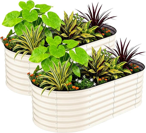 2 Pcs Raised Garden Beds Outdoor 10x4x1.5 ft by GarveeLife