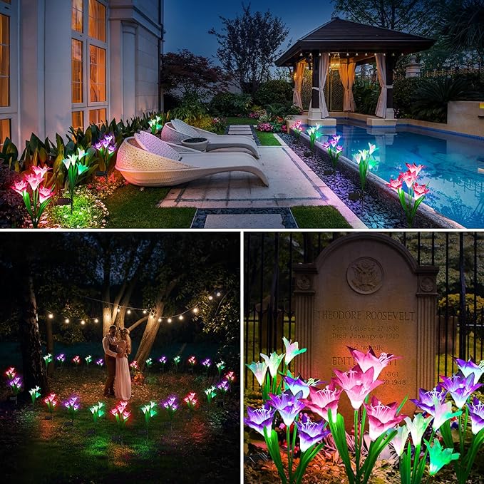 KOOPER Outdoor Solar Lights, 4 Pack Solar Garden Light - Image 6
