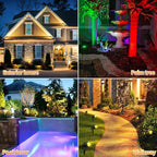 OurLeeme Lawn Flood Light Stake, 2-in-1 Waterproof Outdoor Remote controlle - Image 8