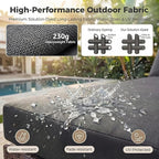 NICESOUL 11 Pcs Modern Outdoor Patio Sectional Furniture Set - Image 9