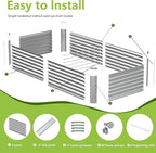8x2x2FT Galvanized Raised Garden Bed, Galvanized Planter Boxes Outdoor - Image 3