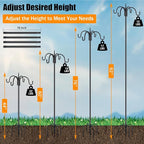 FEED GARDEN [Upgrade Version 92 Inch Four Shepherd Hooks - Image 2
