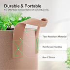 VIVOSUN 5-Pack 3 Gallons Grow Bags Heavy Duty Thickened Nonwoven Fabric Pots - Image 6