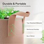 VIVOSUN 5-Pack 15 Gallons Grow Bags Heavy Duty Thickened Nonwoven Fabric Pots - Image 6