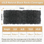 45LB Polished Black Pebbles, 1/4" - Image 6