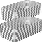 2 Pack Tall 6x3FT Raised Beds for Gardening, Corrugated Galvanized Steel Raised by OZMSHF