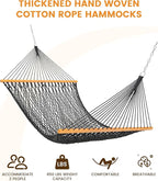 Lazy Daze Hammocks Double Rope Hammock, 2 Person Traditional Outdoor Hand Woven - Image 2