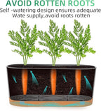 QCQHDU 16" L x 7.6" W x 7" H Window Planter Box, 2 Pack Self Watering Pots - Image 4