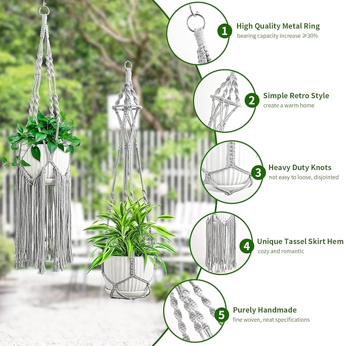 Macrame Plant Hangers - Image 2