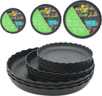 12Pcs Plant Saucer, 6 8 10 Inch Durable Plastic Plant Tray, Drip Tray by Lifecouldbesointeresting