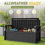 Greesum 80 Gallon Deck Box Storage Bench, Patio Furniture, Waterproof and UV - Image 5