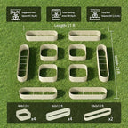 10-Pack 18” Tall Galvanized Raised Garden Beds – Compact Backyard Garden Layout - Image 2