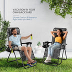 Nestl Zero Gravity Chairs Set of 6, Patio Lounge Chair Outdoor - Image 9