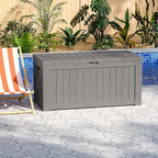 Patiowell 120 Gallon Large Deck Box, Outdoor Lockable Storage Box - Image 9
