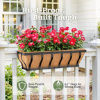 Railing Planter Boxes, Heavy Duty Window Box Planters, Adjustable Balcony - Image 4
