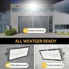 800W 2pack LED Flood Lights, 3700 watt Equivalent 89500LM Super Bright Outdoor - Image 5
