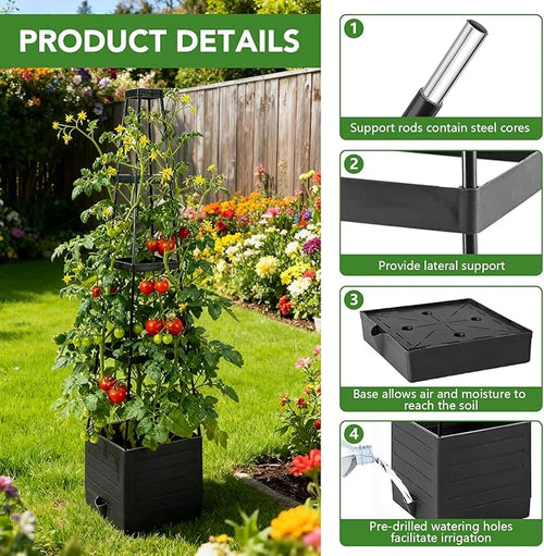 2 Pack Raised Garden Bed Planter Box - Image 2