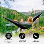 SZHLUX Camping Hammock Double & Single Portable Hammocks - Image 4