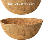 4 Pack 14 Inch Coconut Coir for Plants Natural Coco Fiber Liners for Hanging - Image 7