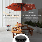 Best Choice Products 7.5ft Outdoor Solar Market Table Patio Umbrella - Image 3