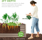 Best Choice Products 8x2x2ft Raised Outdoor Metal Garden Bed, Deep Root Box - Image 4