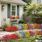 20 Bundles Artificial Flowers for Outdoors, UV Resistant Fake Plants Flowers - Image 7