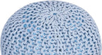 BIRDROCK HOME Round Pouf Ottoman | Cotton Braided Foot Stool - Image 6