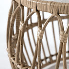 Furniture of America Ysar Boho Rattan Round Coffee Table Outdoor - Image 14