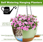 12 inch Hanging Planters for Indoor Plants, 2 Pack Self-Watering Hanging - Image 5
