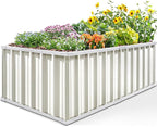 KING BIRD Raised Garden Bed 68" x 36" x 24" Heightened Galvanized Steel Metal by KINGBIRD