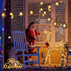Beautyard Solar String Lights Outdoor Star Moon Sun 13Ft 153In Led Solar - Image 5