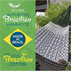 Vivere Authentic Brazilian Luxury Hammock - 450 lb Capacity - Image 2