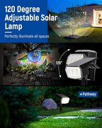 Solar Spot Lights Outdoor 63 LED 3 Lighting, Waterproof IP65 Modes Spotlights - Image 4
