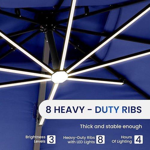 10 X 13 FT Cantilever Patio Umbrella - Image 2