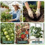 Grevosea 10 Pack Plant Support Stakes, Stackable Monstera Plant Supports - Image 5