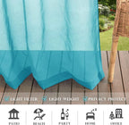 RYB HOME Outdoor Sheer Curtains Waterproof - Image 7