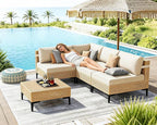 ABCASA Patio Furniture Set, 5-Piece Wicker Outdoor Patio Furniture Sets - Image 3