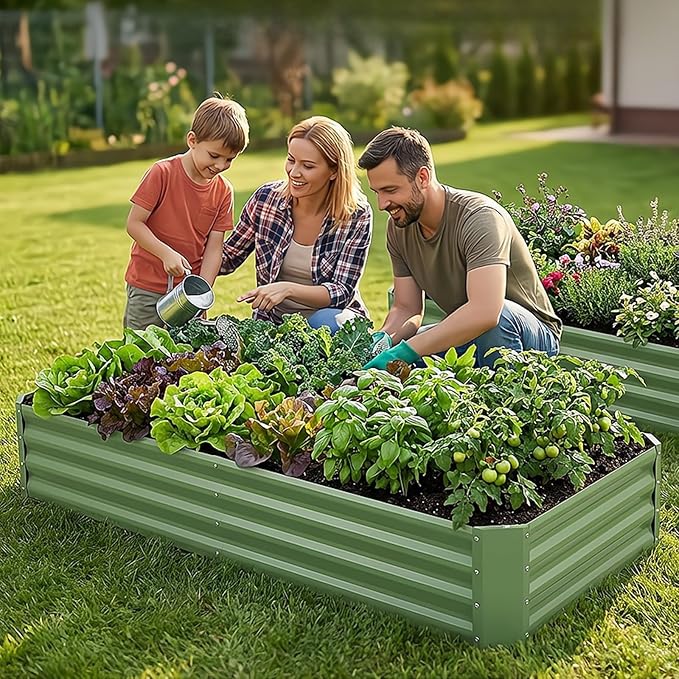 INNO STAGE Galvanized Raised Garden Bed Kit, Rust-Resistant & Easy Assembly - Image 8