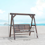 Outsunny 3 Seat Porch Swing - Image 7