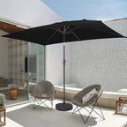 JEAREY 6.5x10 ft Rectangular Patio Umbrellas Rectangle Outdoor Umbrella - Image 8