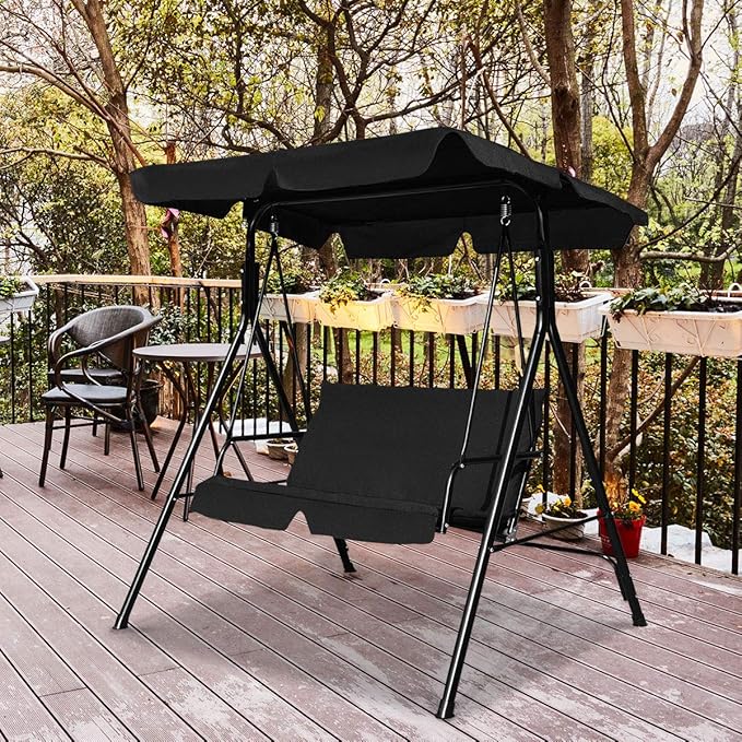 Tangkula 2 Person Porch Swing, Outdoor Swing - Image 2